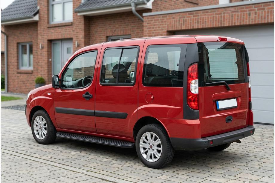 Fiat Doblo I 2005-2010 Estribos Laterales Tayga Black (2 uds., Aluminio) Image