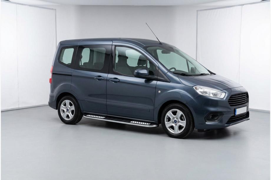 Ford Courier 2014-2023 Estribos Laterales Tayga V2 (2 uds., Aluminio) Image