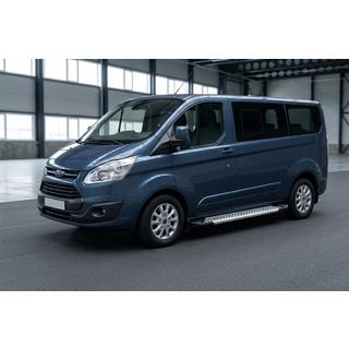 Estribos Laterales New Vision Grey (2 uds., Aluminio) Ford Custom 2013-2022 foto 1