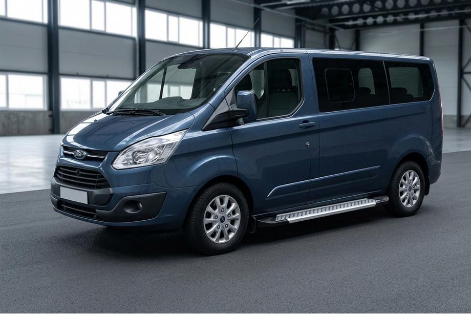 Ford Custom 2013-2022 Estribos Laterales New Vision Grey (2 uds., Aluminio) Image