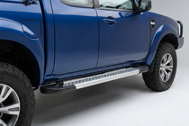 Ford Ranger 2007-2011 Estribos Laterales New Vision Grey (2 uds., Aluminio) foto 1