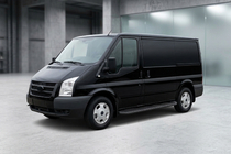 Ford Transit 2000–2014 Estribos Laterales Tayga Black (2 uds., Aluminio) foto 1