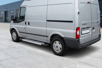 Ford Transit 2000–2014 Estribos Laterales New Vision Grey (2 uds., Aluminio) L3/L4 (largo) foto 1