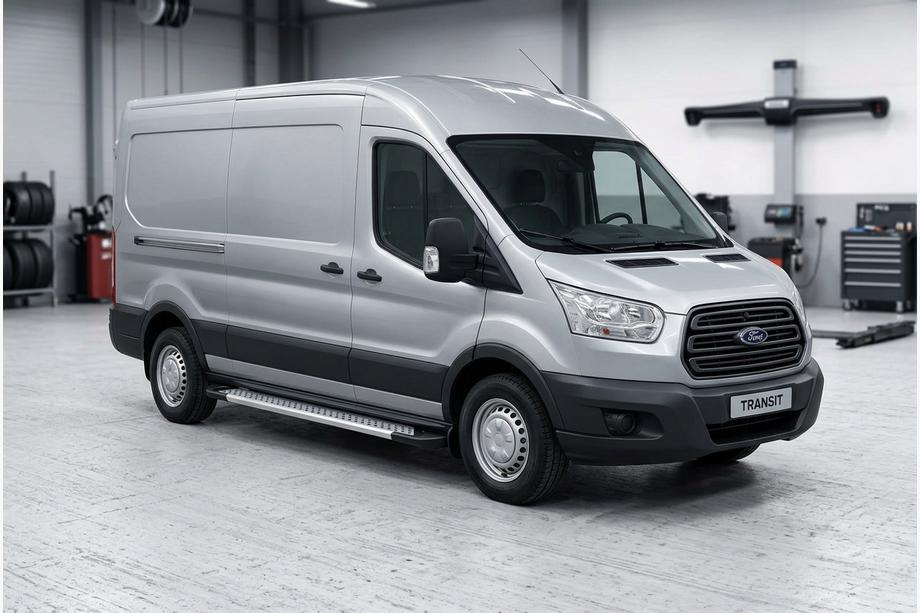 Ford Transit 2014- Estribos Laterales New Vision Grey (2 uds., Aluminio) Image