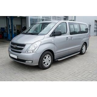 Estribos BlackLine (2 uds., aluminio) Hyundai H300, H1, Starex 2008-2020 foto 1