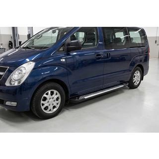 Estribos Laterales Line (2 uds., Aluminio) Hyundai H300, H1, Starex 2008-2020 foto 3