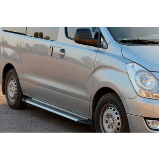 Estribos Laterales Line (2 uds., Aluminio) Hyundai H300, H1, Starex 2008-2020 foto 2