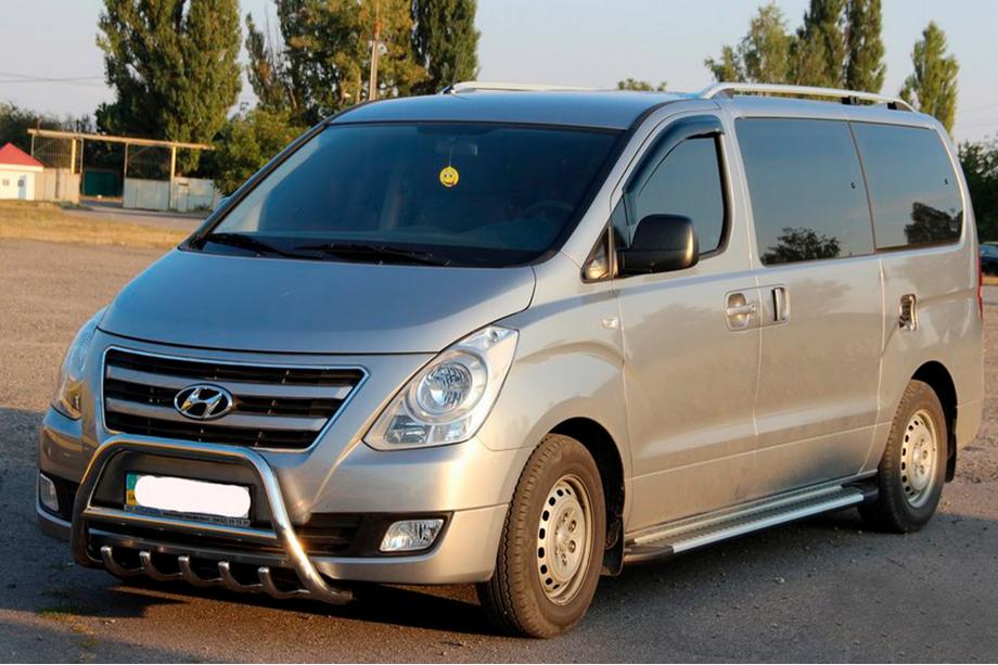 Hyundai H300, H1, Starex 2008-2020 Estribos Laterales Line (2 uds., Aluminio) Image