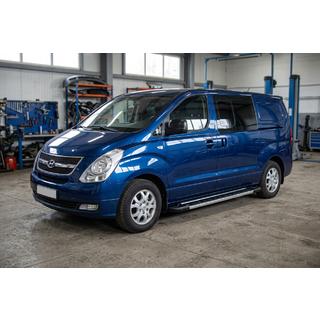 Estribos Laterales RedLine V1 (2 uds., aluminio) Hyundai H300, H1, Starex 2008-2020 foto 1
