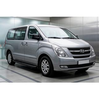 Estribos Laterales Tayga Black (2 uds., Aluminio) Hyundai H300, H1, Starex 2008-2020 foto 1