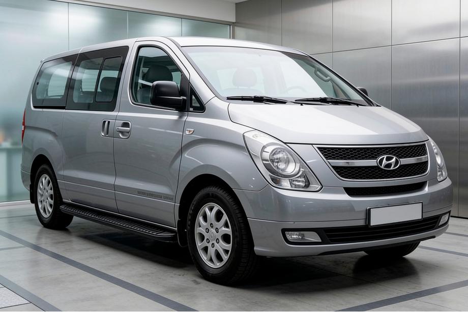 Hyundai H300, H1, Starex 2008-2020 Estribos Laterales Tayga Black (2 uds., Aluminio) Image