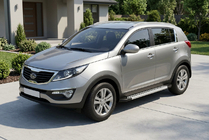 Kia Sportage 2010-2015 Estribos Laterales New Vision Grey (2 uds., Aluminio) foto 1