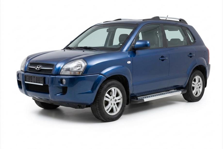 Hyundai Tucson JM 2004- Estribos Laterales New Vision Grey (2 uds., Aluminio) Foto 1