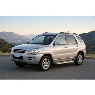 Estribos Laterales New Vision Grey (2 uds., Aluminio) Kia Sportage 2004-2010 foto 1