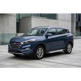 Estribos Laterales New Vision Grey (2 uds., Aluminio) Hyundai Tucson TL 2016-2021 foto 1