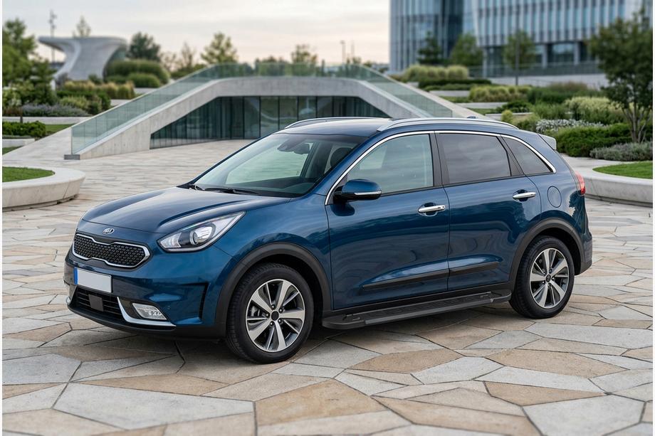 Kia Niro 2016–2021 Estribos Laterales RedLine Black (2 uds., Aluminio) Image