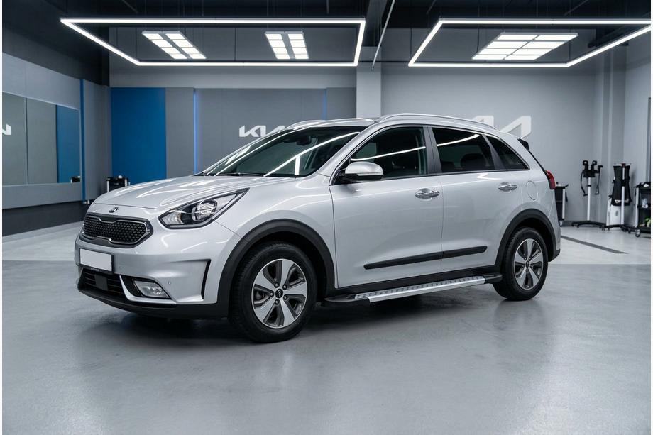 Kia Niro 2016–2021 Estribos Laterales New Vision Grey (2 uds., Aluminio) Image