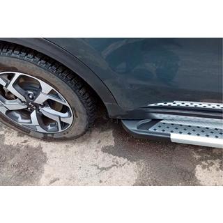 Estribos Laterales New Vision Grey (2 uds., Aluminio) Kia Sportage 2015-2021 foto 2