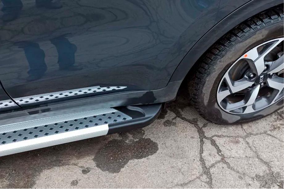 Kia Sportage 2015-2021 Estribos Laterales New Vision Grey (2 uds., Aluminio) Foto 3