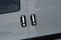 Fiat Fiorino/Qubo 2008-2024 Cubiertas y molduras cromadas para manijas de puertas (acero inoxidable, 8 piezas) foto 15
