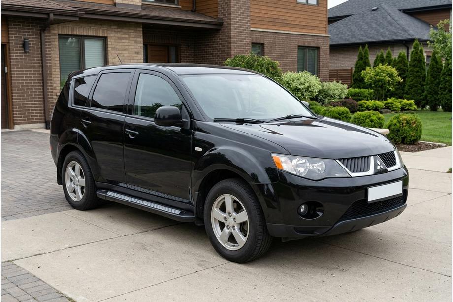 Mitsubishi Outlander 2006-2012 Estribos Laterales New Vision Black (2 uds, Aluminio) Image