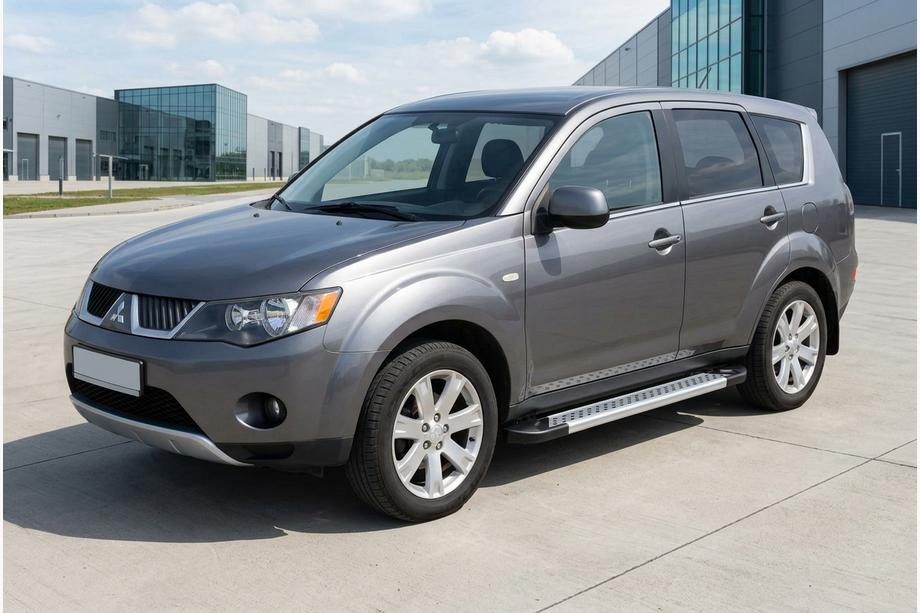 Mitsubishi Outlander 2006-2012 Estribos Laterales New Vision Grey (2 uds, Aluminio) Image