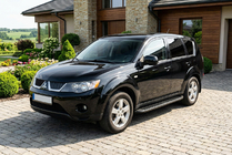 Mitsubishi Outlander 2006-2012 Estribos Laterales Tayga Black (2 uds., Aluminio) foto 1