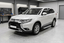 Mitsubishi Outlander 2012-2021 Estribos Laterales New Vision Grey (2 uds., Aluminio) foto 1