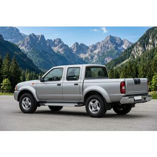 Estribos Laterales New Vision Grey (2 uds., Aluminio) Nissan NP300 1999-2015 foto 1