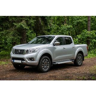 Estribos Laterales New Vision Grey (2 uds., Aluminio) Nissan Navara/NP300 2016- foto 1