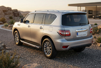 Nissan Patrol Y62 2010-2024 Estribos Laterales BlackLine (2 uds., Aluminio) foto 1
