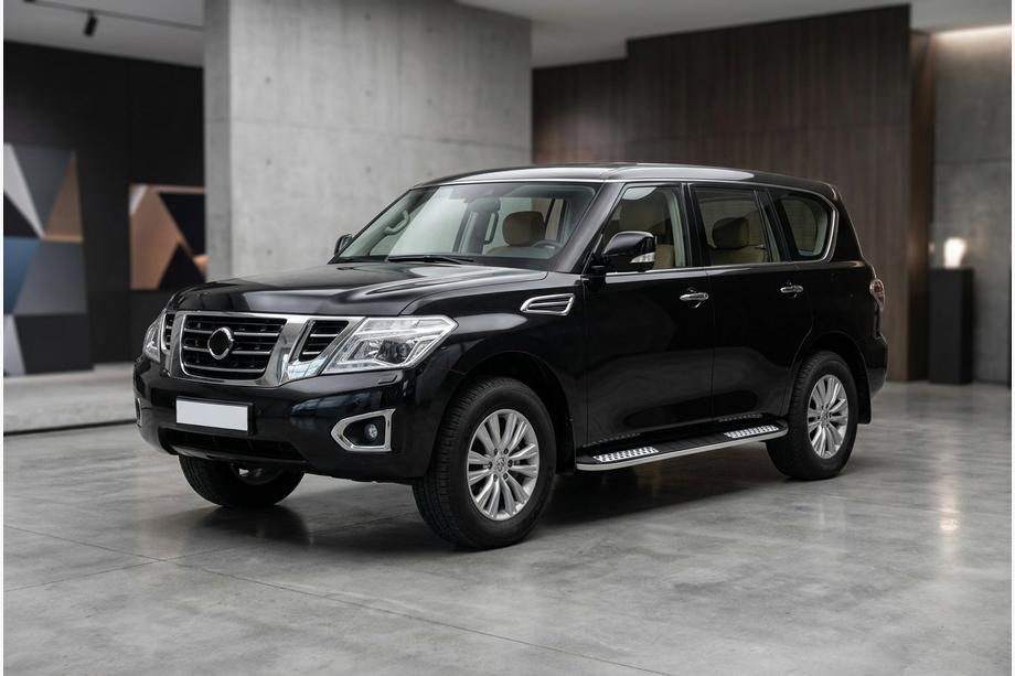 Nissan Patrol Y62 2010-2024 Estribos Laterales Tayga V2 (2 uds., Aluminio) Foto 1