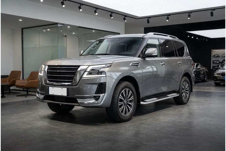 Nissan Patrol Y62 2010-2024 Estribos Laterales Tayga V2 (2 uds., Aluminio) Foto 2