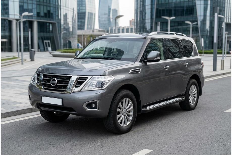 Nissan Patrol Y62 2010-2024 Estribos Laterales New Vision Black (2 uds., Aluminio) Foto 1