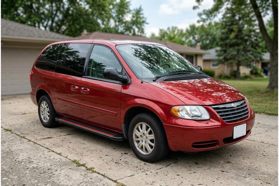Chrysler Voyager 2001-2007 Estribos Laterales Maya Red (2 uds., Aluminio) Image