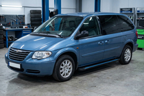 Chrysler Voyager 2001-2007 Estribos Laterales Maya Blue (2 uds., Aluminio) foto 1