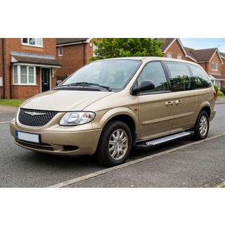 Estribos laterales Allmond Grey (2 uds., aluminio) Chrysler Voyager 2001-2007 foto 1