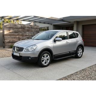 Estribos Laterales Tayga Black (2 uds., Aluminio) Nissan Qashqai 2007-2010 foto 1
