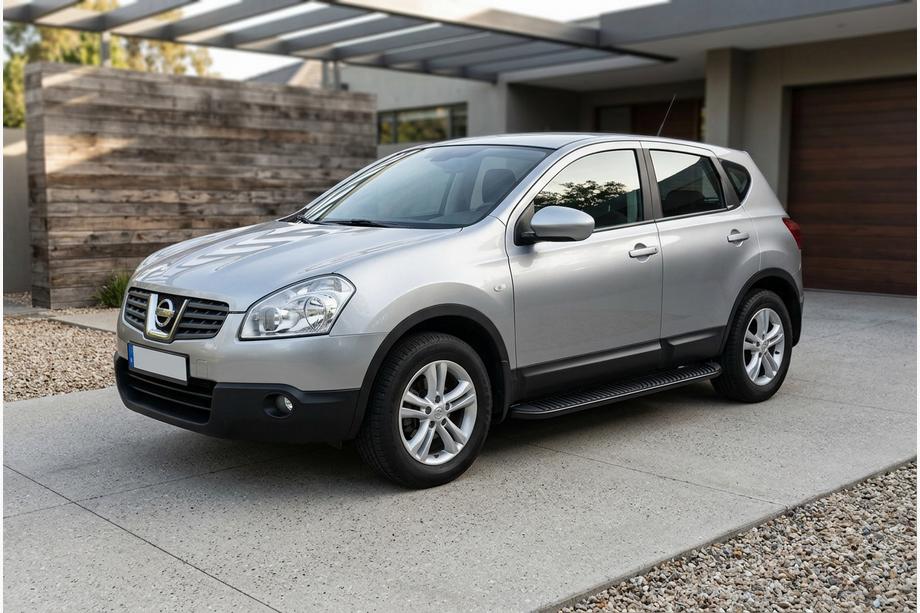 Nissan Qashqai 2007-2010 Estribos Laterales Tayga Black (2 uds., Aluminio) Image