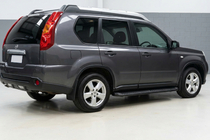 Nissan X-trail T31 2007-2014 Estribos Laterales Tayga Black (2 uds., Aluminio) foto 1