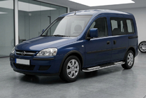Opel Combo 2002–2012 Estribos Laterales Tayga V2 (2 uds., Aluminio) foto 1
