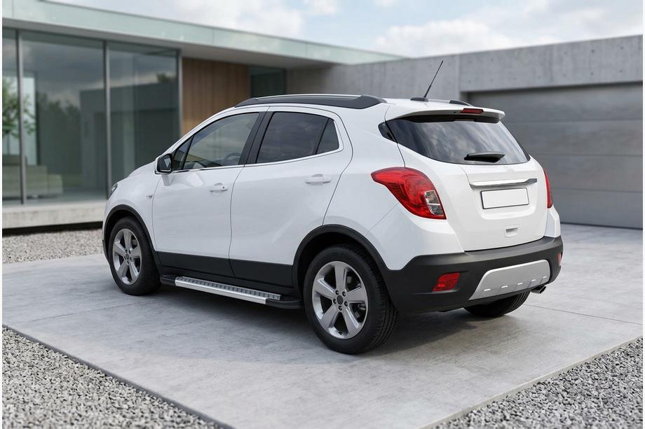Opel Mokka 2012-2021 Estribos Laterales New Vision Grey (2 uds., Aluminio) Image