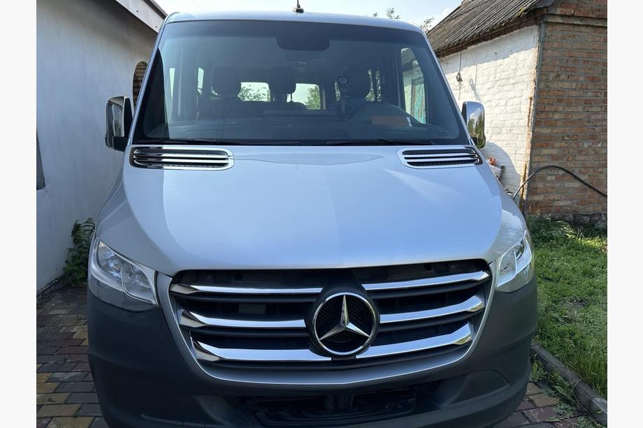 Mercedes Sprinter W907/W910 2018- Cubiertas de parrilla cromadas (modelo ancho, 6 piezas) Foto 1
