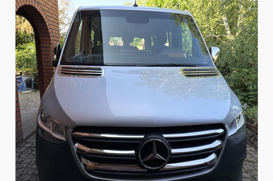 Mercedes Sprinter W907/W910 2018- Cubiertas de parrilla cromadas (modelo ancho, 6 piezas) Foto 3