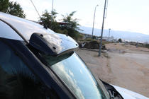 Opel Combo 2012-2018 Visera para parabrisas (negro brillo, 5mm) foto 5