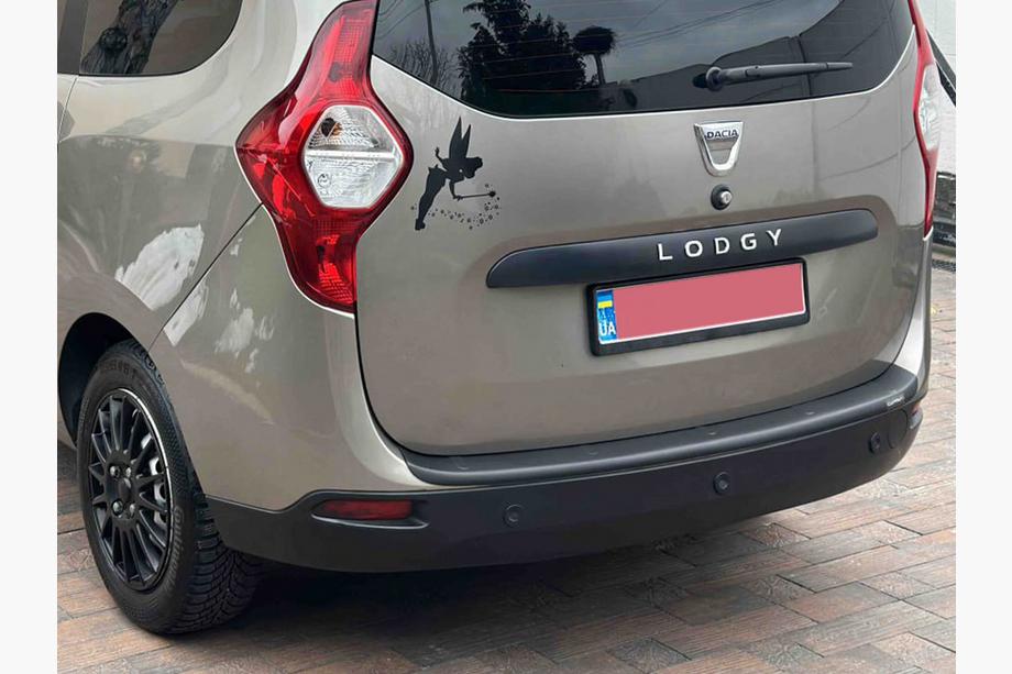 Renault Lodgy 2013-2022 Protector de parachoques trasero EuroCap (ABS) Foto 2
