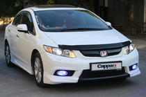 Honda Civic Sedan IX 2011-2016 Deflector de capó (EuroCap) foto 2