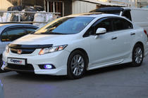 Honda Civic Sedan IX 2011-2016 Deflector de capó (EuroCap) foto 3