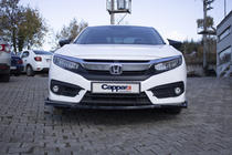 Honda Civic Sedan X 2016-2021 Lip delantero V1 (negro) foto 5