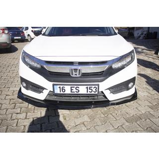 Lip delantero V1 (negro) Honda Civic Sedan X 2016-2021 foto 4